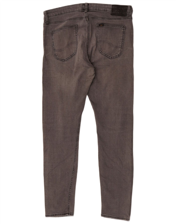 Lee Herren Malone Skinny Jeans W34 L32 Graue Baumwolle
