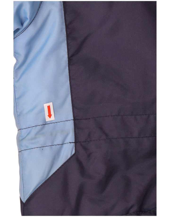 UMBRO Herren-Mantel mit Kapuze, gepolstert, UK 38, Mittel, Marineblau, Colourblock-Nylon