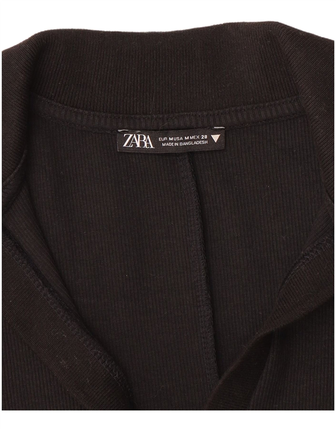 Zara Damen Playsuit UK 12 Medium Schwarz