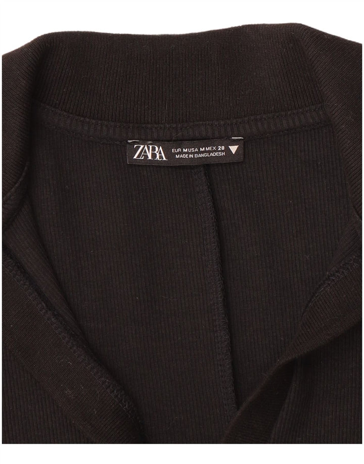 Zara Damen Playsuit UK 12 Medium Schwarz