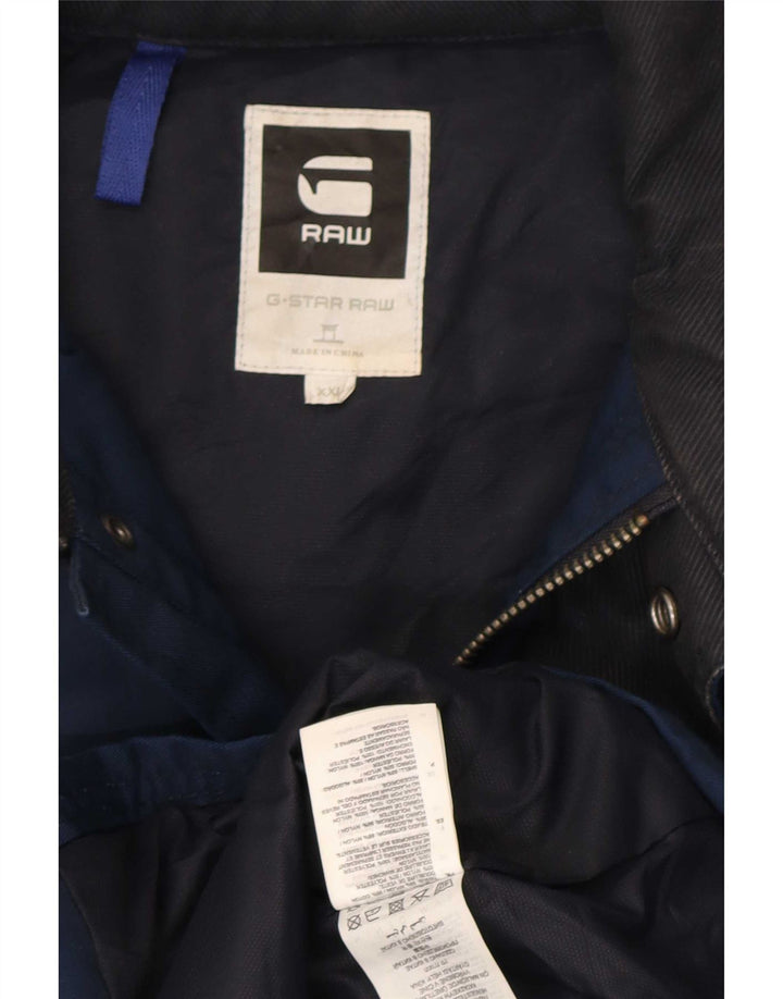 G-Star Herren Utility Jacke UK 44 2XL Marineblaues Nylon