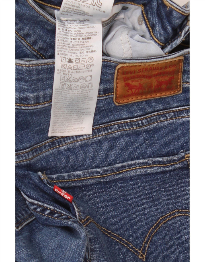 Levi's Damen 711 Slim Jeans W32 L30 Blaue Baumwolle