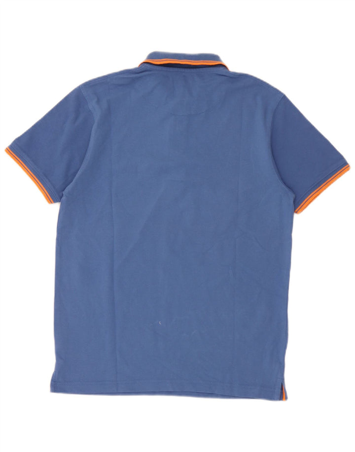 Avirex Herren-Poloshirt aus mittelblauer Baumwolle
