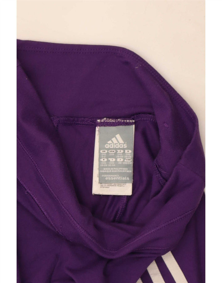 Adidas Damen Climalite Leggings UK 0/2 2XS Lila Polyester