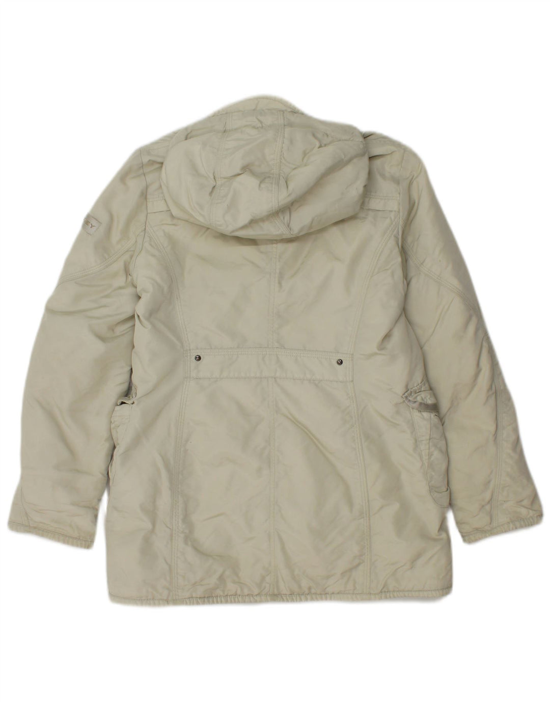 PEUTEREY Mädchen-Utility-Jacke mit Kapuze, 9–10 Jahre, Größe L, gebrochenes Weiß, Polyamid