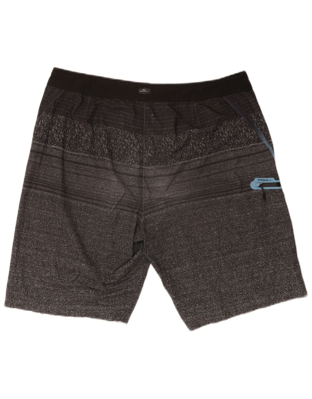 O'Neill Herren-Badeshorts, groß, grau gestreift, Viskose