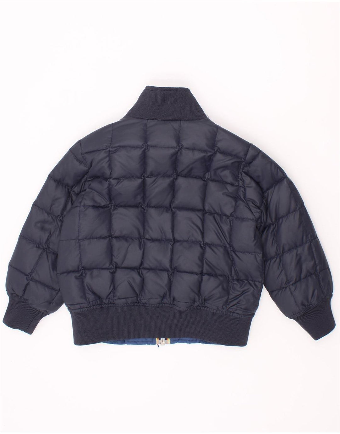 K-Way Wendbare wattierte Jacke für Jungen, 2–3 Jahre, blaues Polyamid
