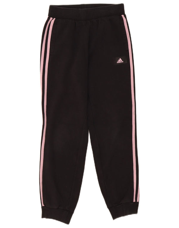 Adidas Mädchen-Trainingshose, Jogginghose, 12–13 Jahre, schwarze Baumwolle
