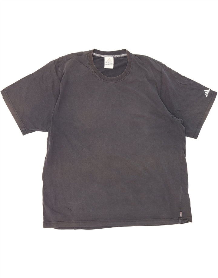 ADIDAS Mens T-Shirt Top 2XL Grey Cotton Vintage Adidas and Second-Hand Adidas from Messina Hembry 