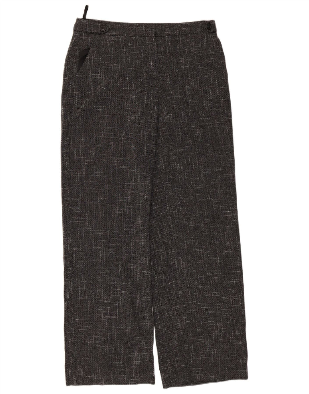 Marks & Spencer Damen Chinohose UK 10 Small W30 L29 Grau kariert