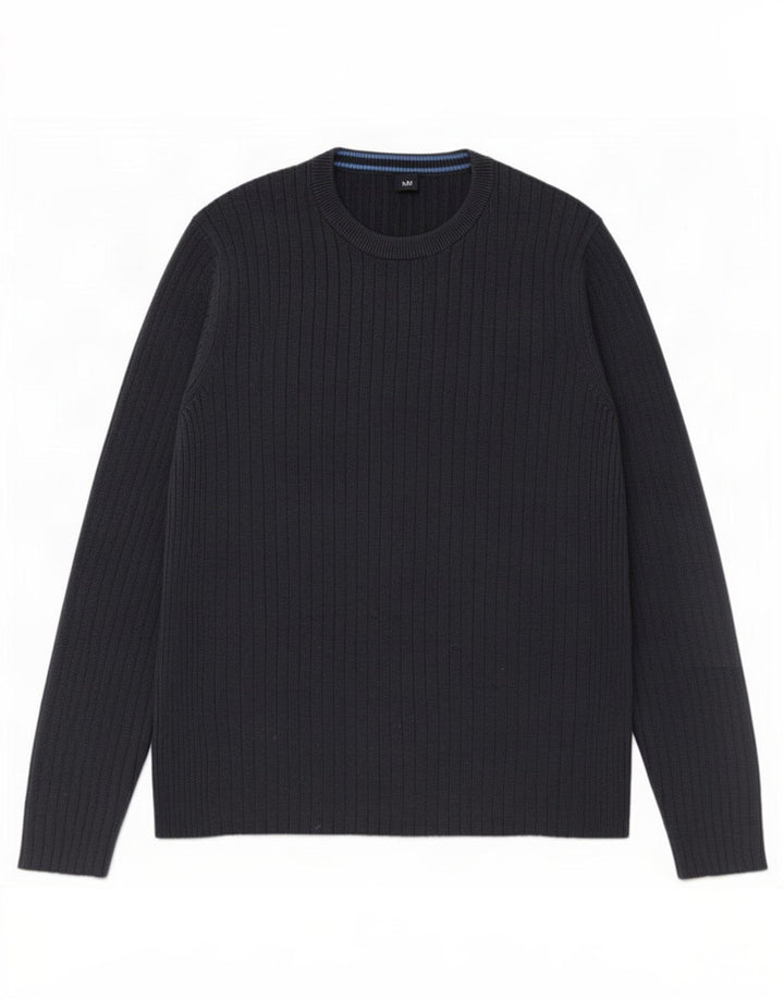 Gap Herren-Pullover mit Rundhalsausschnitt, groß, marineblaue Baumwolle