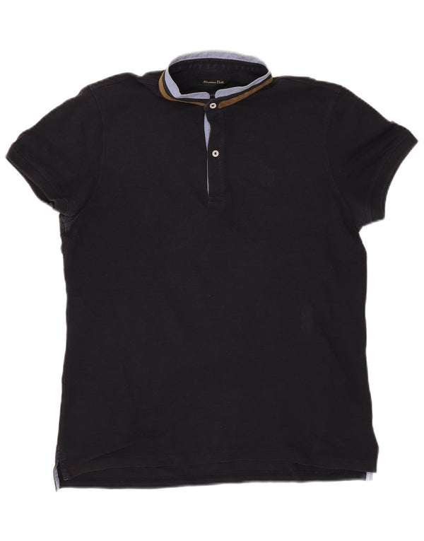 Massimo Dutti Herren Poloshirt Medium Marineblau