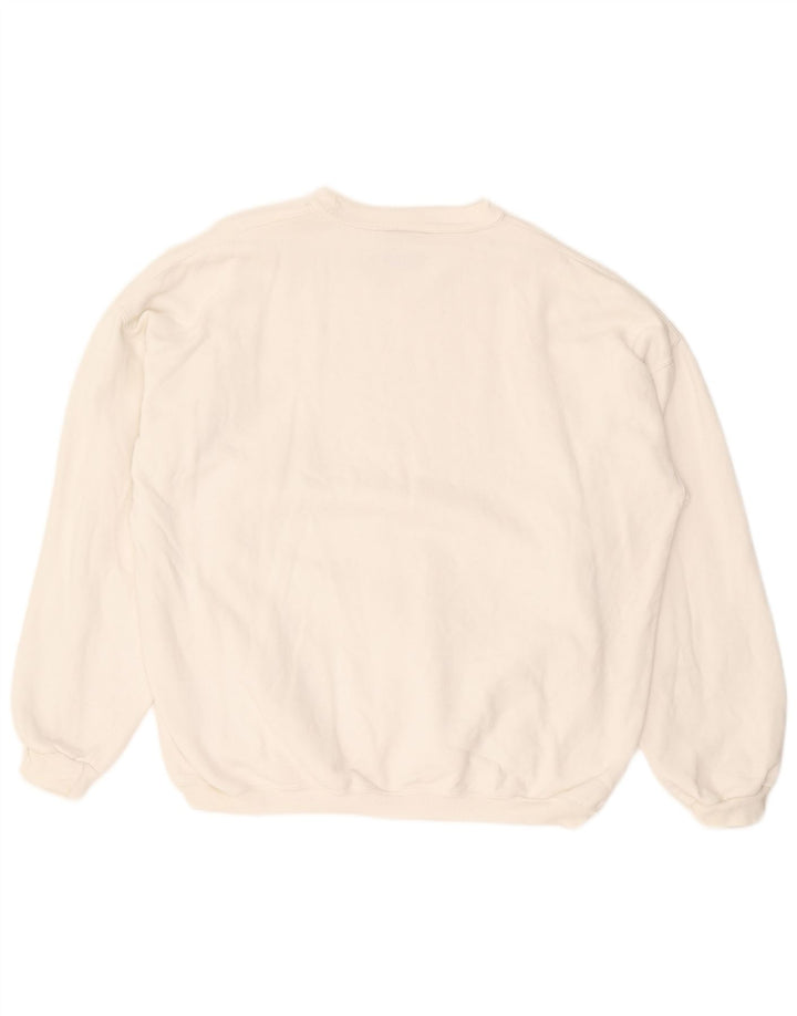 RIFLE Herren-Sweatshirt-Pullover, groß, weiße Baumwolle