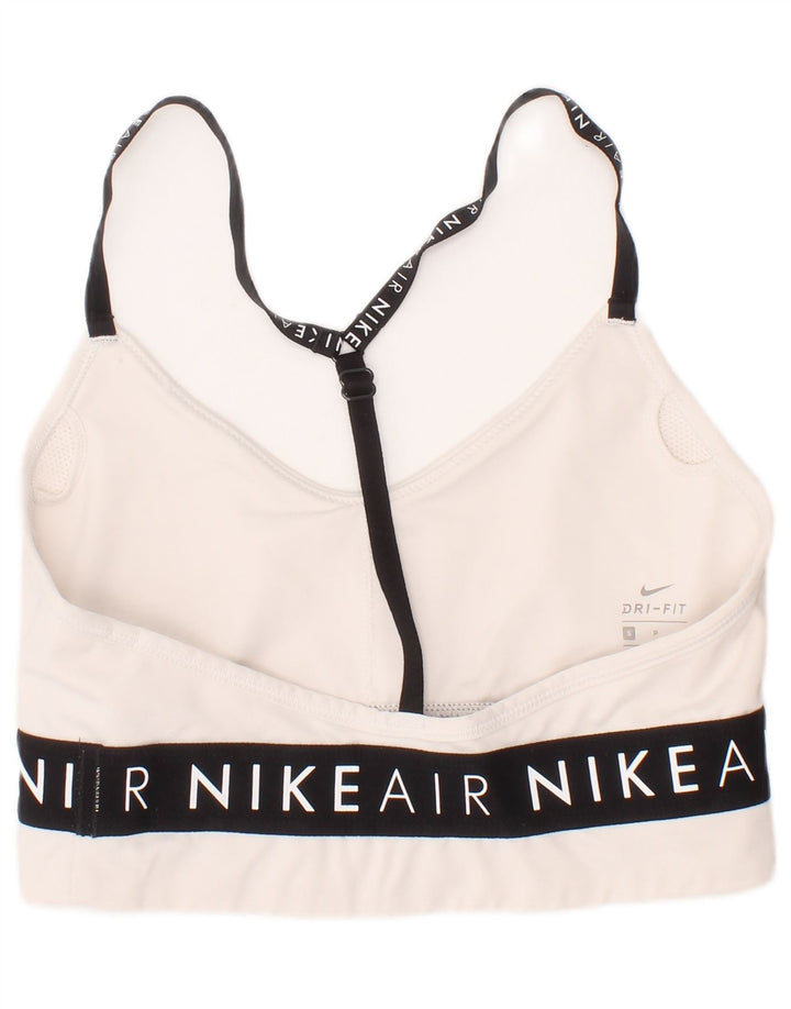 Nike Damen-Sport-BH mit Grafik, Größe S, gebrochenes Weiß, Polyester, Sport