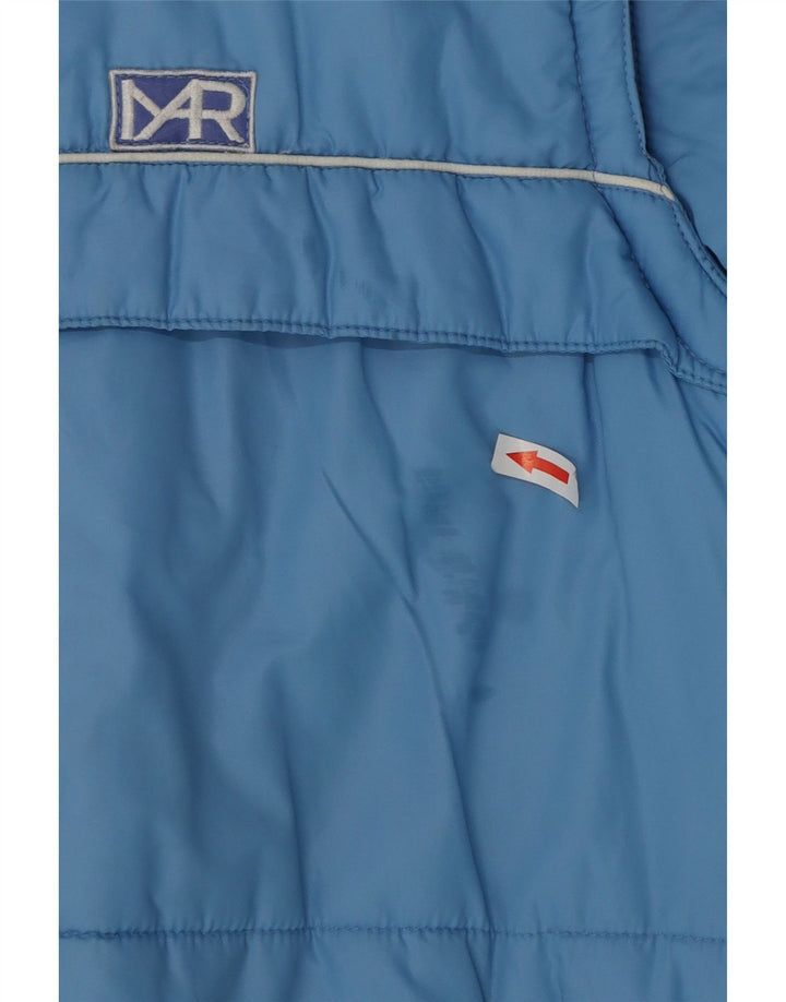 Vintage Herren Wattierte Jacke IT 48 Mittelblaues Polyamid