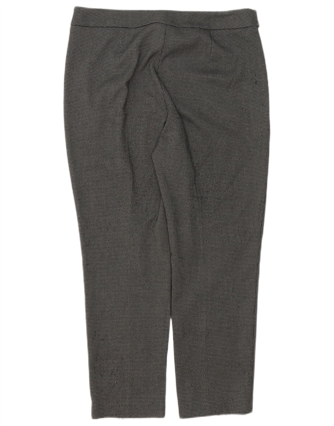 Marks & Spencer Kurze Anzughose für Damen, UK 12, M, W34, L26, grau kariert
