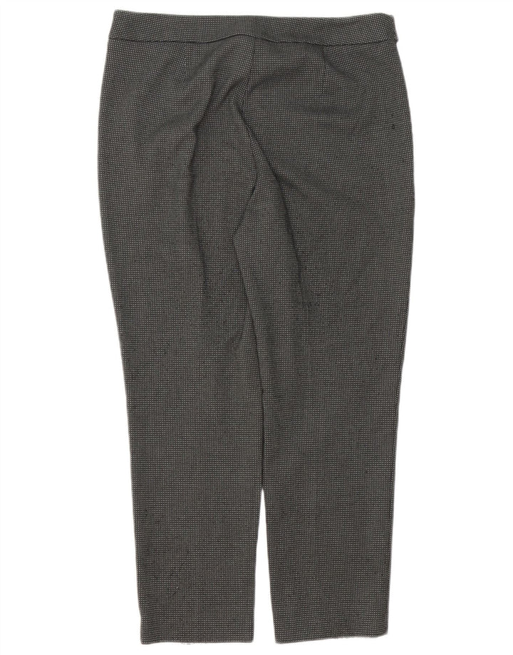 Marks & Spencer Kurze Anzughose für Damen, UK 12, M, W34, L26, grau kariert