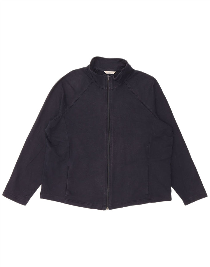 Marks & Spencer Damen-Trainingsanzug-Top-Jacke, UK 20 2XL, Marineblau