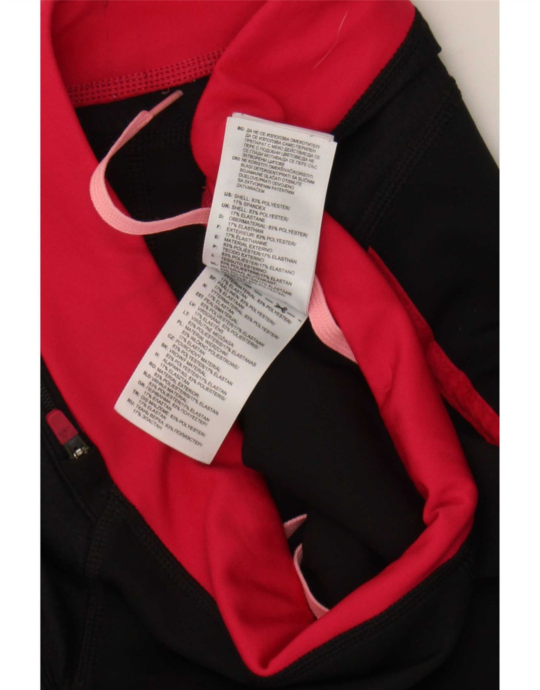 Adidas Damen Capri-Leggings UK 12 Mittelschwarzes Colourblock-Polyester