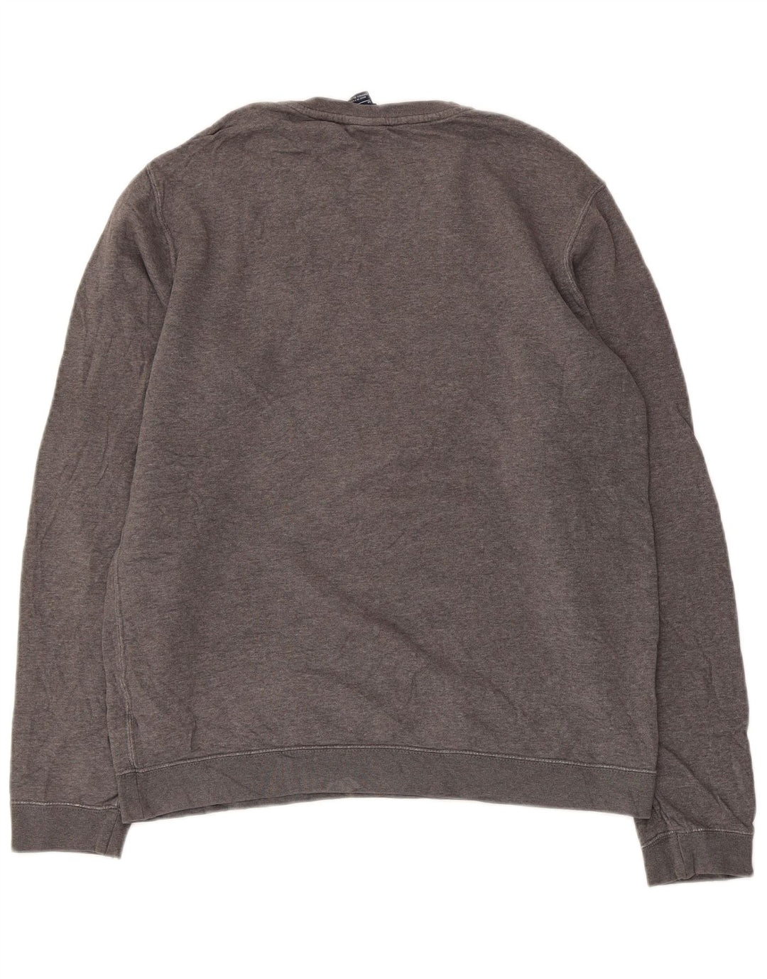 Nike Herren-Sweatshirt-Pullover aus mittelgrauer Baumwolle