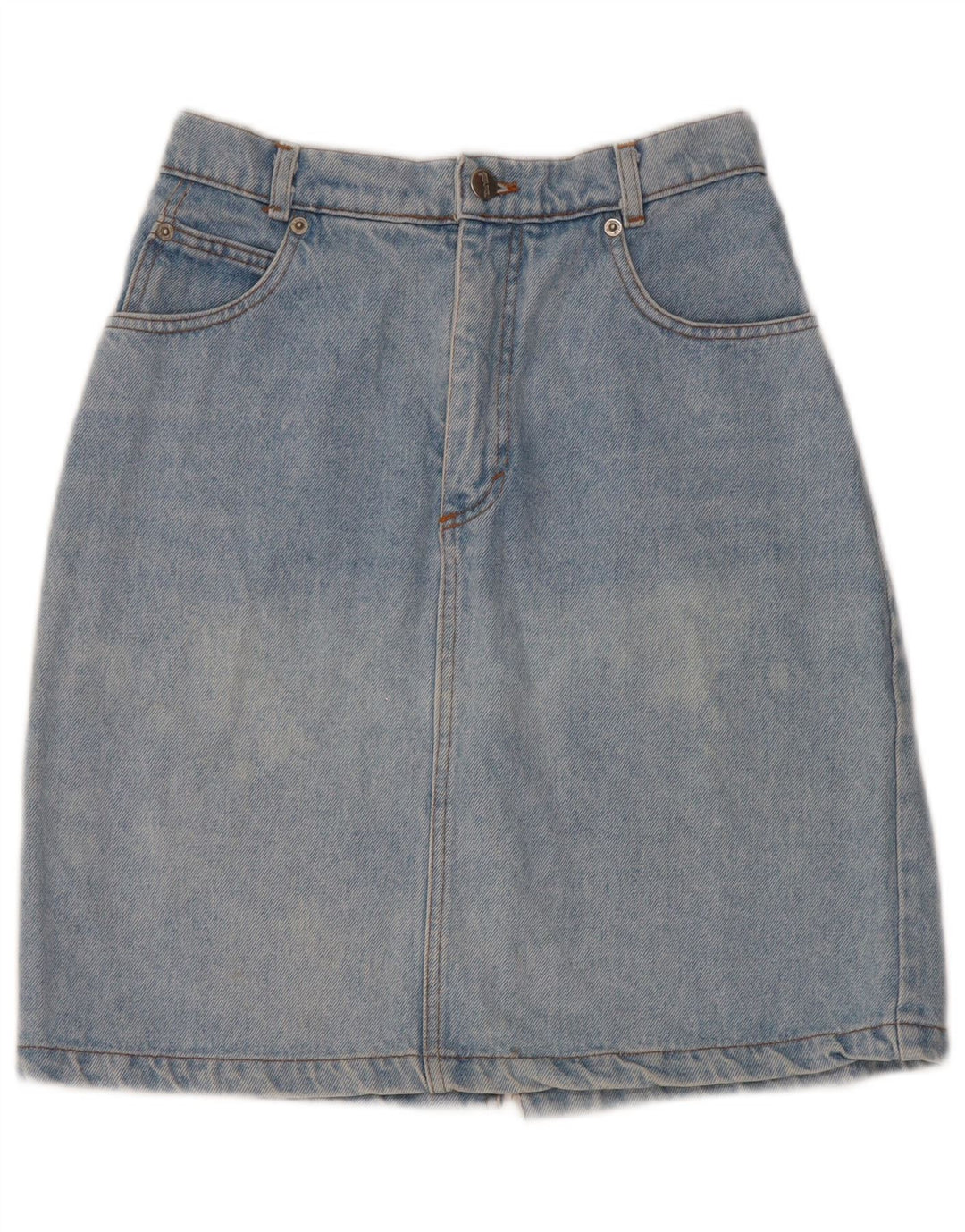 DE VILLE Damen Jeansrock W30 mittelblaue Baumwolle