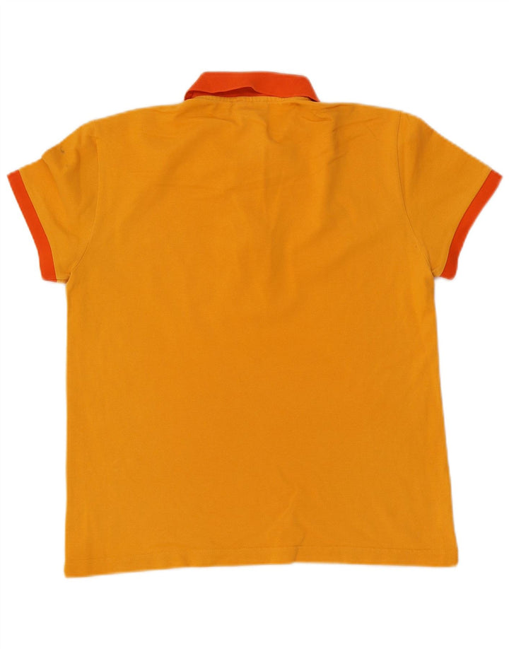 Lacoste Herren Rugby-Poloshirt, Größe 4, mittelgelbe Baumwolle
