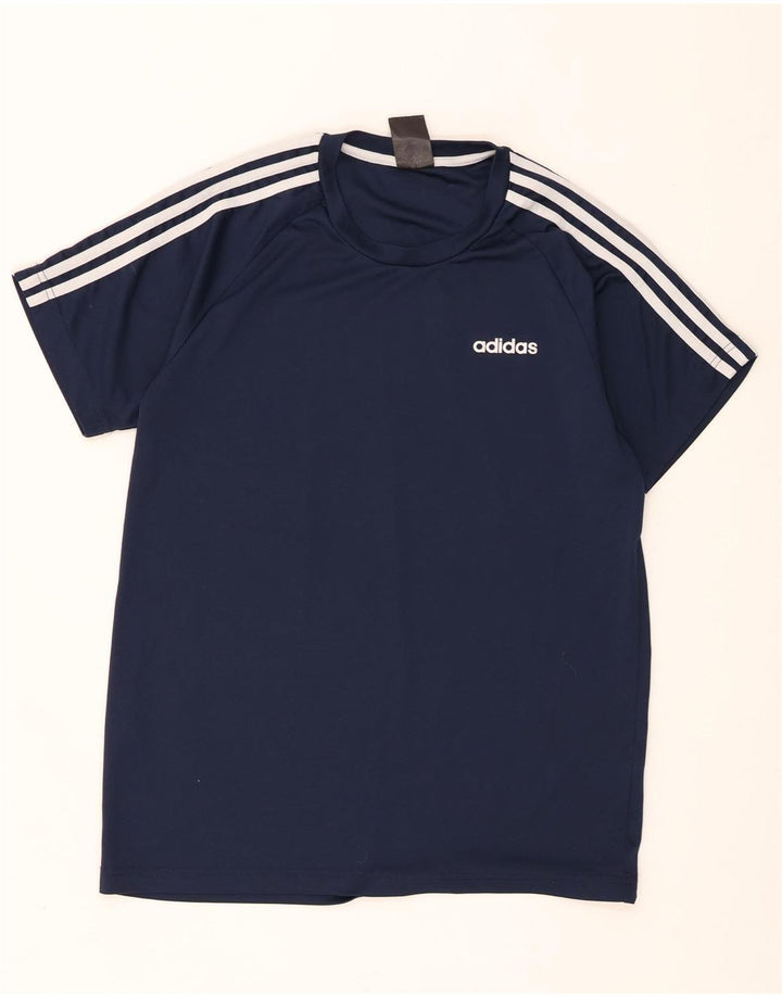 Adidas Herren Climalite T-Shirt Top Medium Marineblau Polyester
