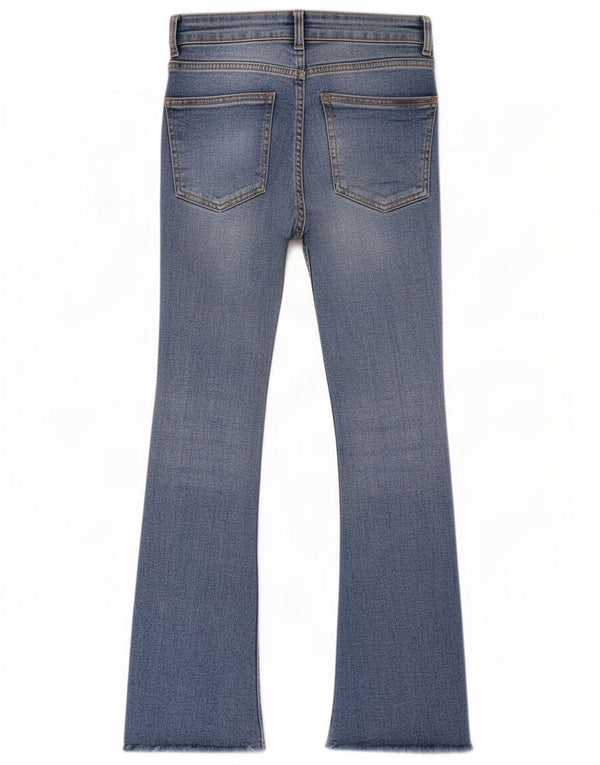 Zara Damen Schlagjeans EU 38 Small W26 L26 Blaue Baumwolle