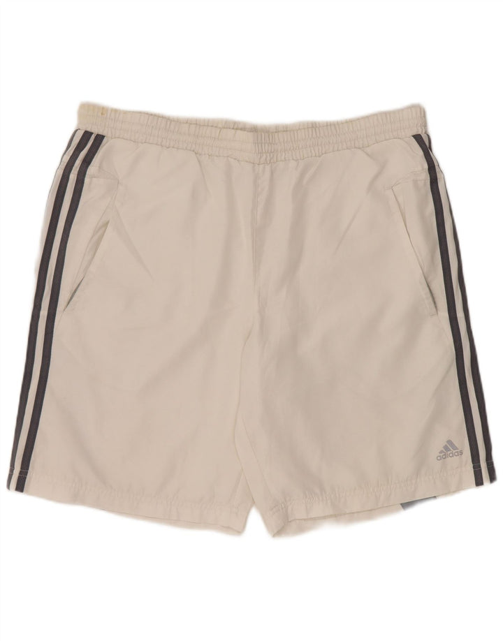 ADIDAS Herren Clima 365 Sportshorts Mittelweißes Colourblock-Polyester