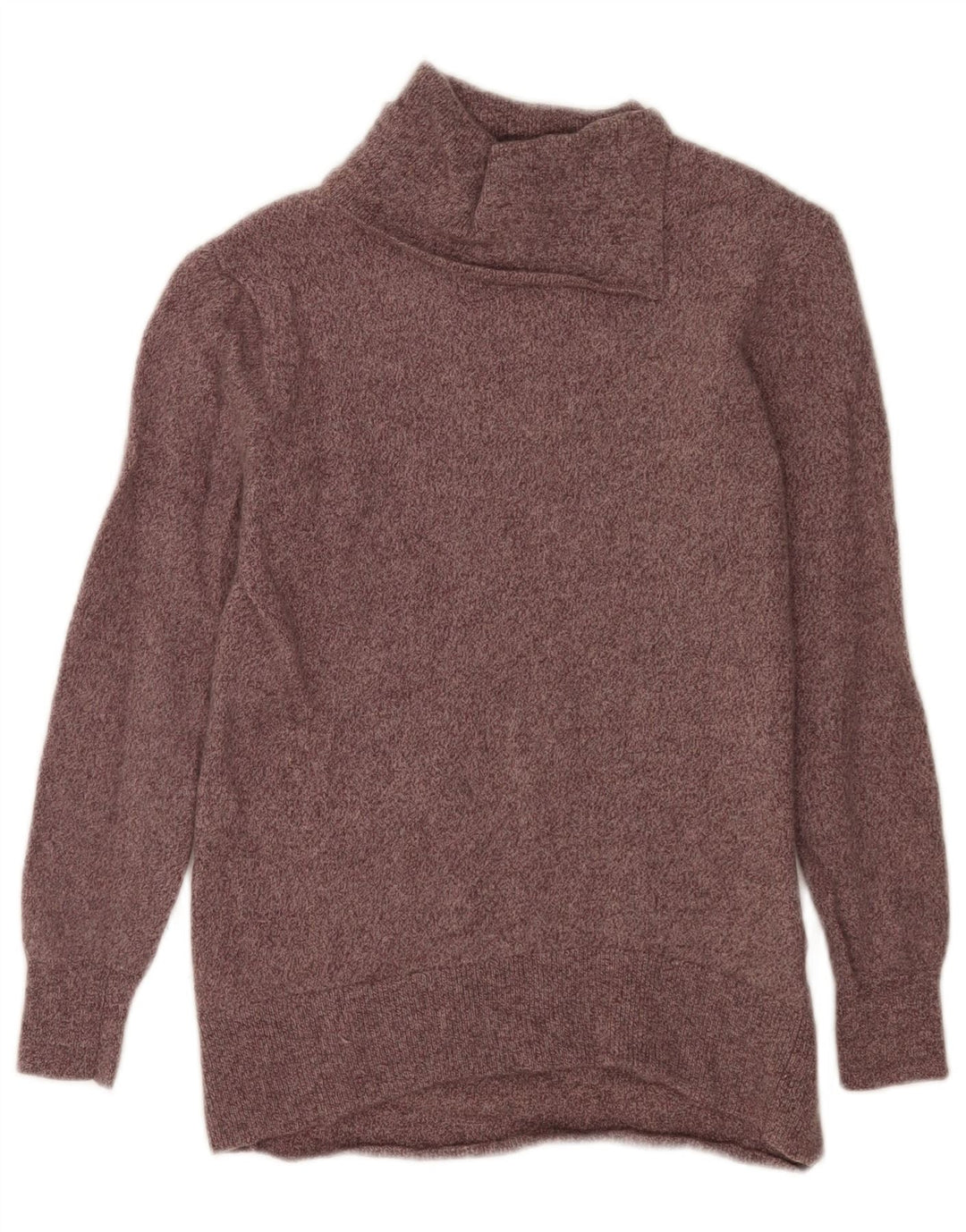 Massimo Dutti Damen-Rollkragenpullover, Gr. 10, klein, braun gefleckt