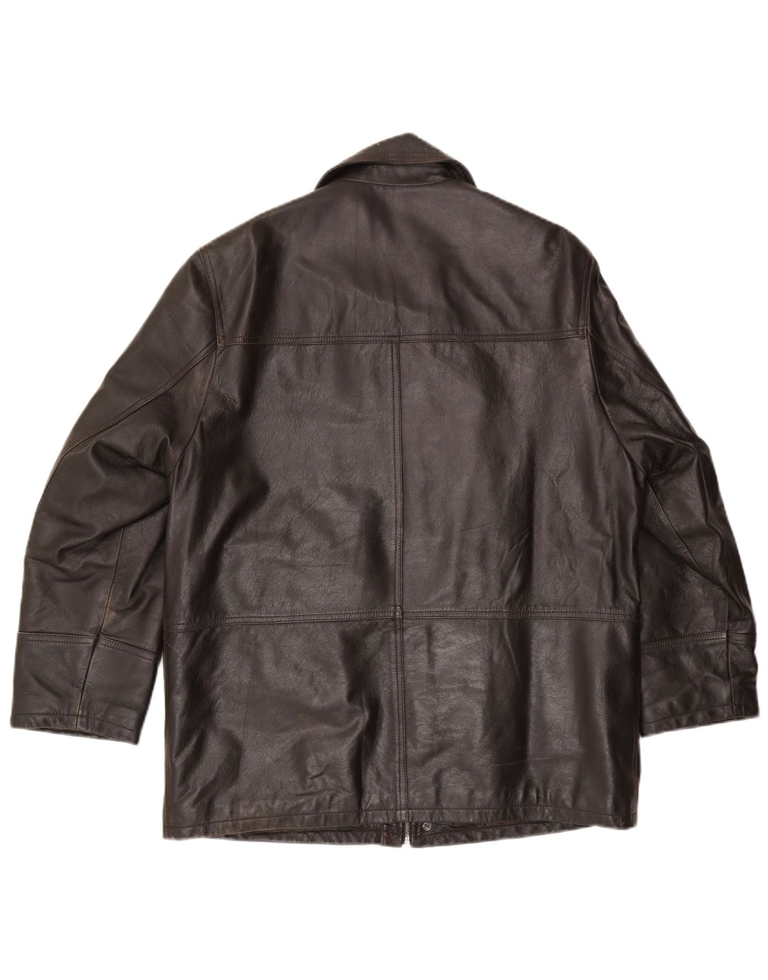 Lavorazione Artigianale Herren Lederjacke IT 48 Mittelbraunes Leder