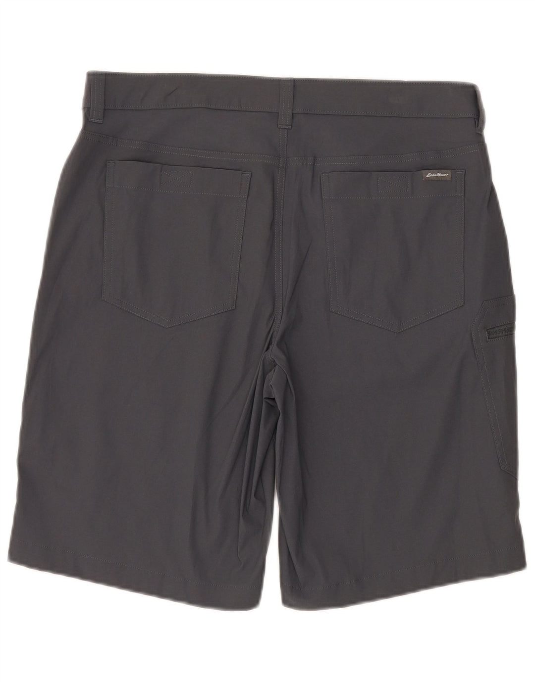 EDDIE BAUER Herren Cargo-Shorts W34 Large Graues Nylon