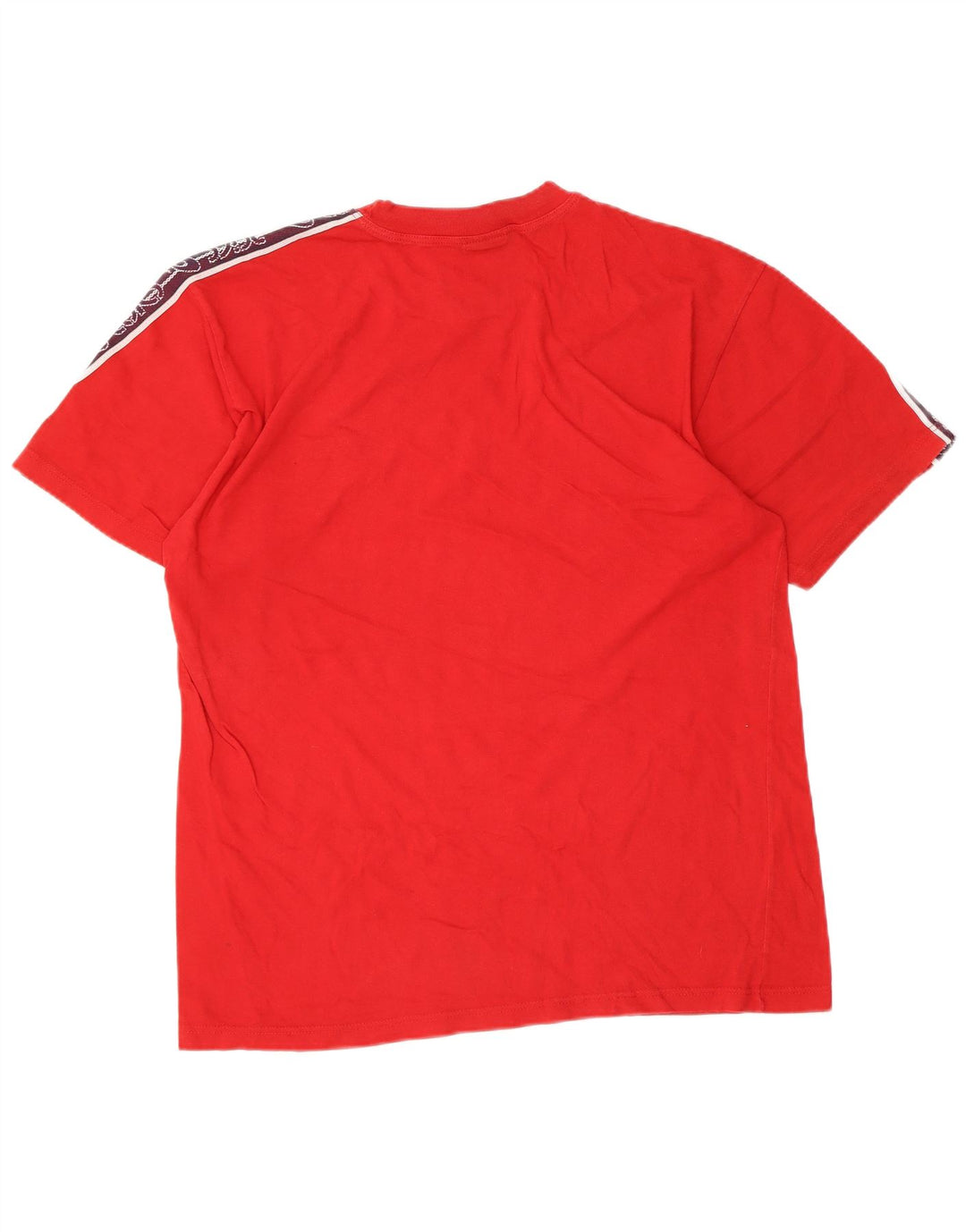 ASICS Herren Grafik-T-Shirt-Oberteil aus mittelroter Colourblock-Baumwolle