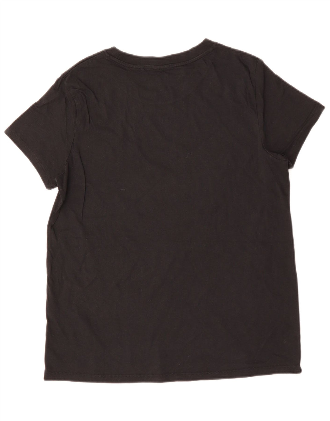 Levi's Damen T-Shirt Top UK 14 Mittelschwarze Baumwolle