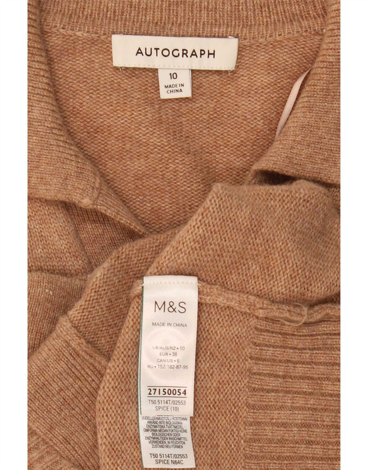 Marks & Spencer Damen Autograph Cardigan Pullover UK 10 Small Beige