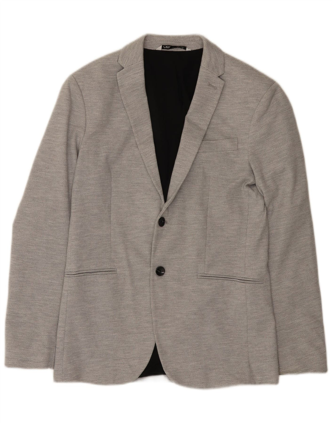 Zara Herren 2-Knopf-Blazerjacke UK 38 Mittelgrau