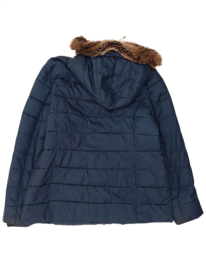 Barbour Damen-Jacke mit Kapuze, gepolstert, UK 18, XL, Marineblau, Polyester