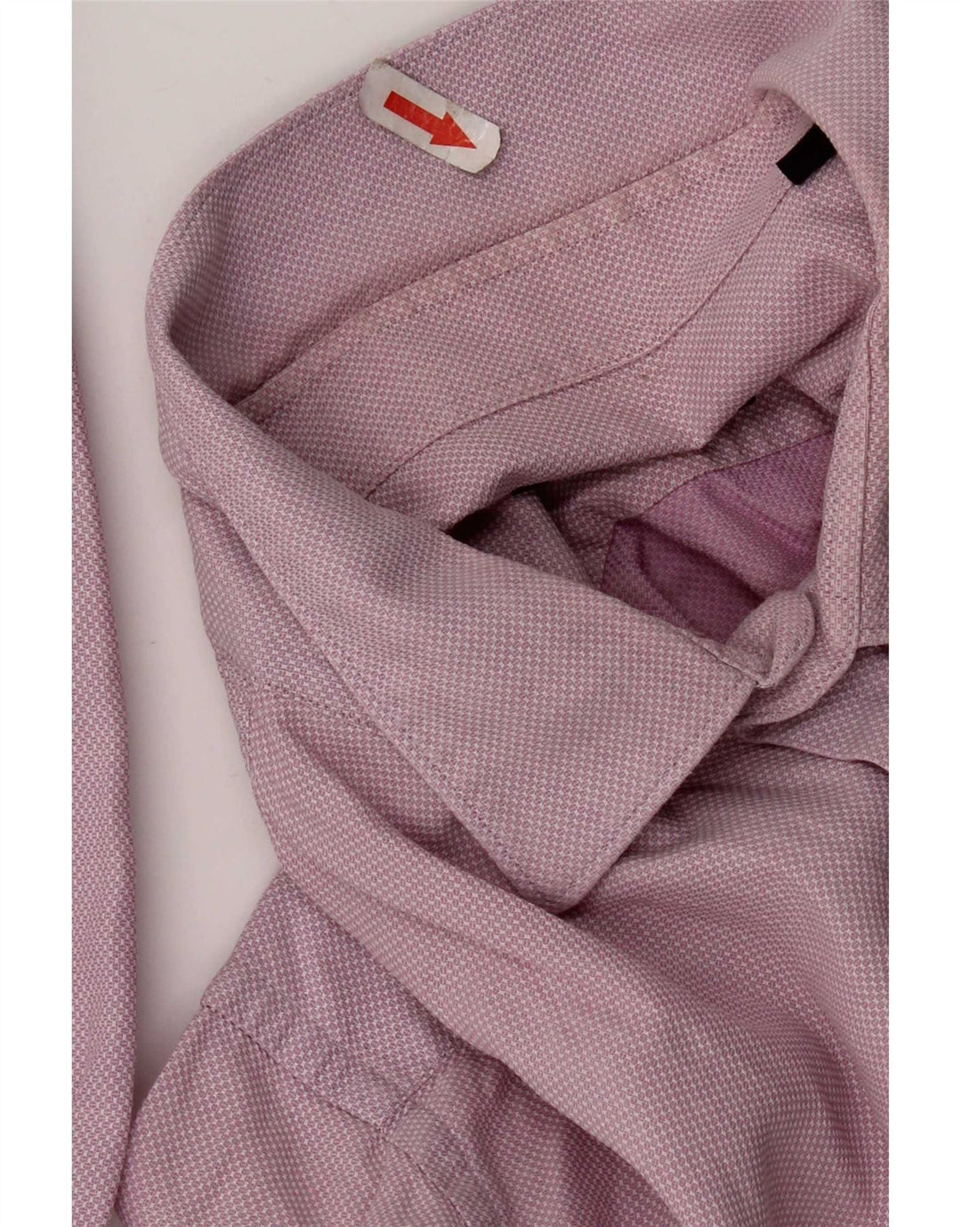 Hugo Boss Herren-Hemd mit normaler Passform, Größe 41 16, groß, rosa gefleckt
