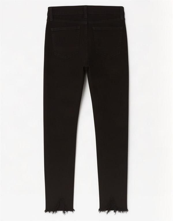 Topshop Damen Jamie Distressed Skinny Jeans W30 L24 Schwarze Baumwolle