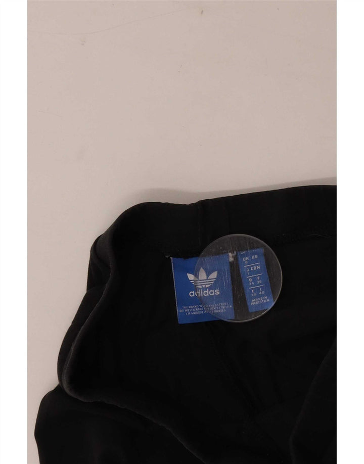 Adidas Damen Graphic Leggings UK 8 Small Schwarz
