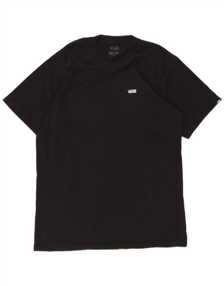 Vans Herren-T-Shirt mit klassischer Passform, groß, aus schwarzer Baumwolle