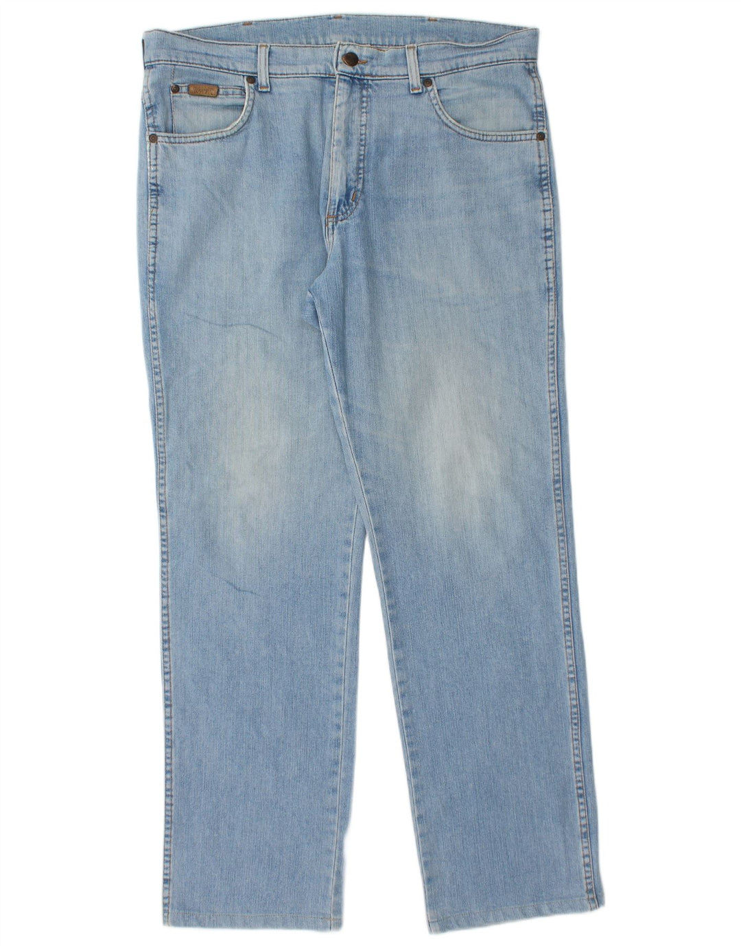 Wrangler Herren Texas Straight Jeans W36 L32 Blaue Baumwolle