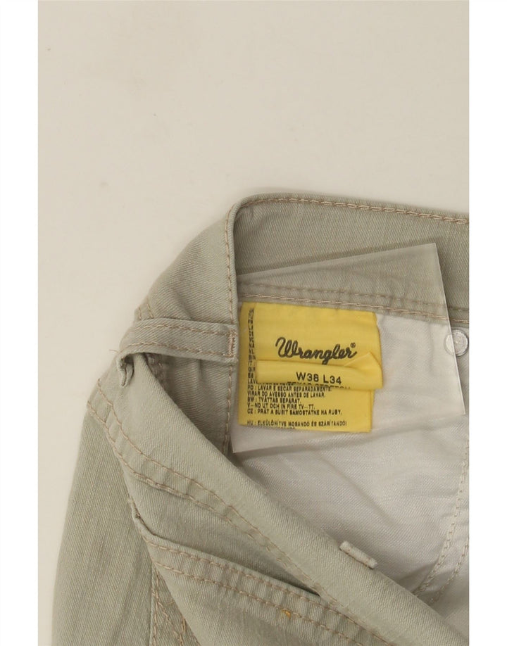 Wrangler Herren Texas Straight Jeans W38 L29 Grüne Baumwolle