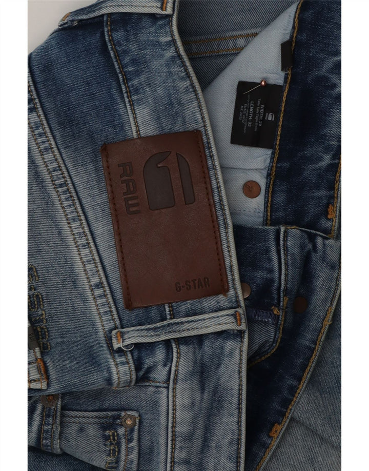G-Star Herren 3301 Slim Jeans W29 L29 Blaue Baumwolle