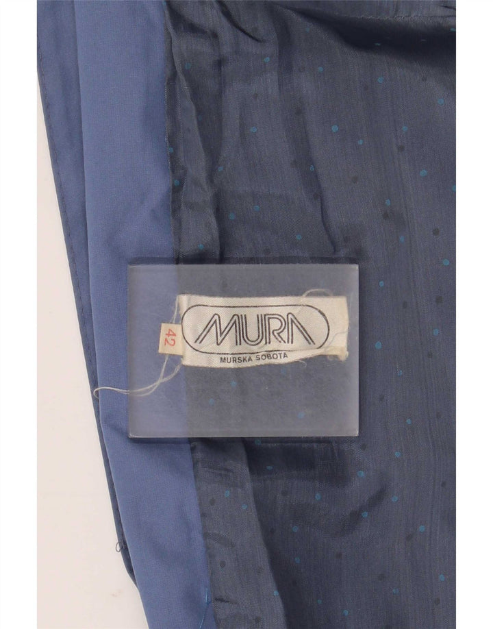 Vintage Damen Mantel IT 42 Mittelblau
