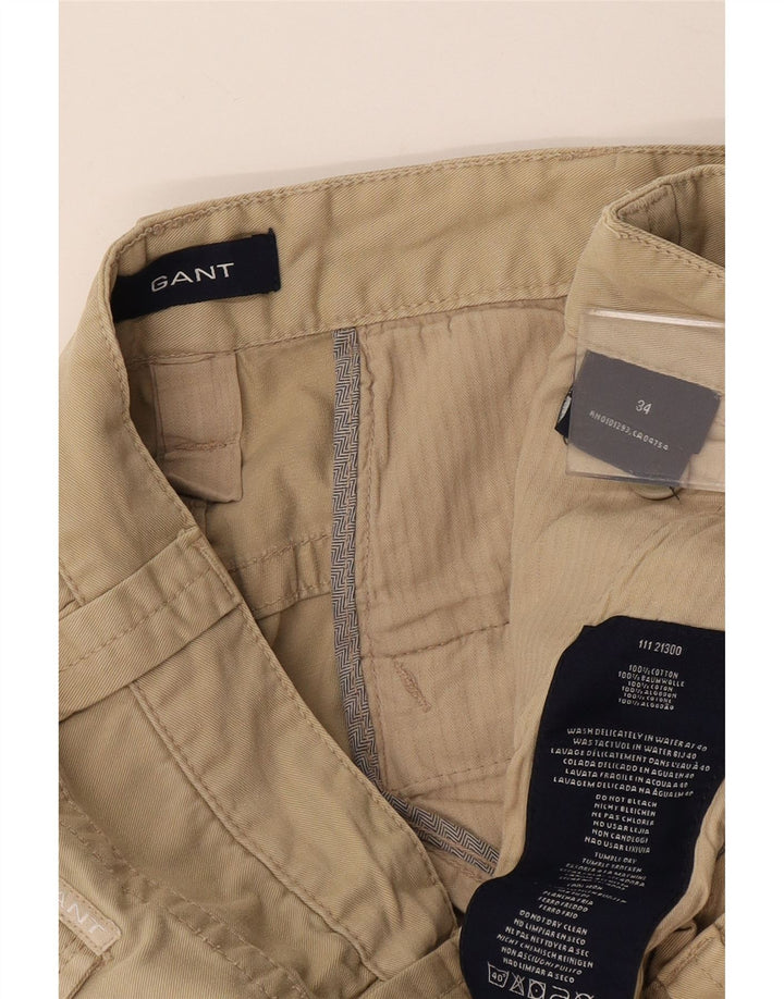 Gant Herren Cargoshorts W34 Large Beige Baumwolle