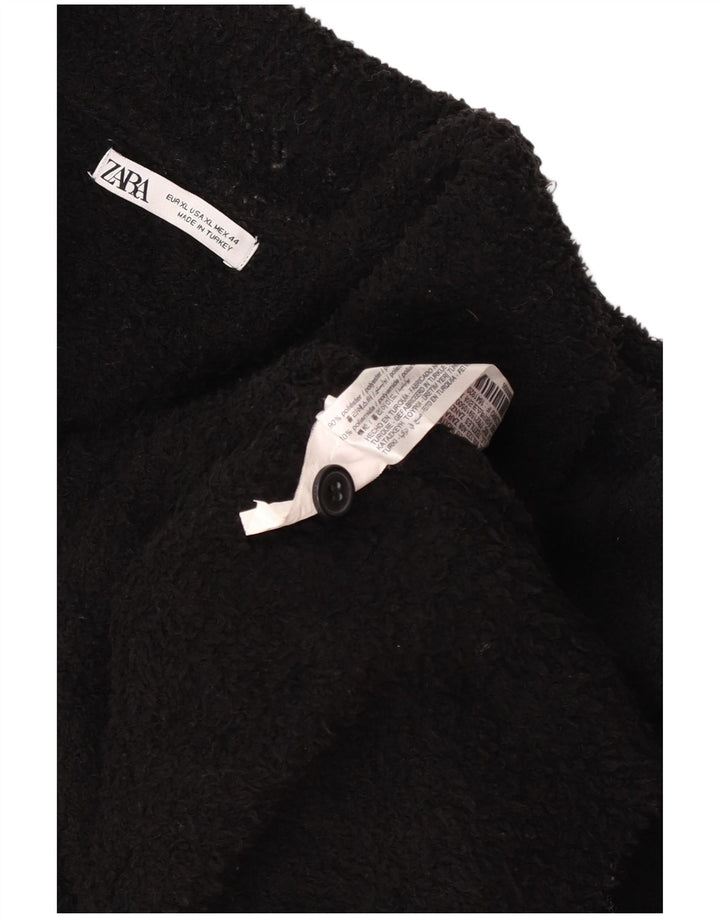 Zara Herren-Fleecepullover mit Rollkragen, XL, Schwarz, Polyester