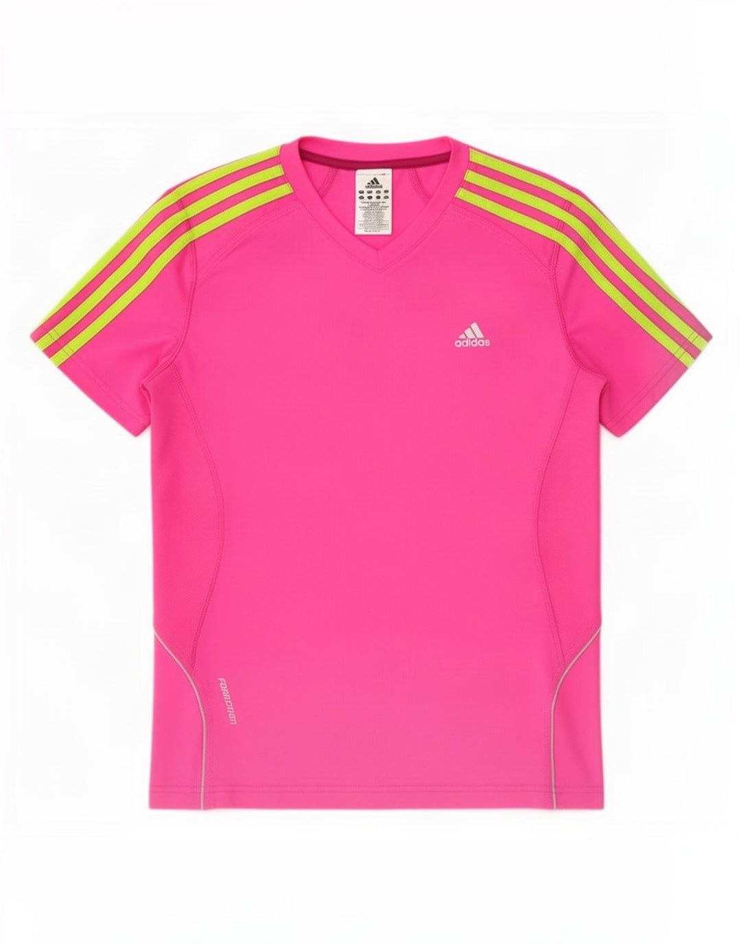 Adidas Damen T-Shirt Top UK 12 Mittelrosa Polyester