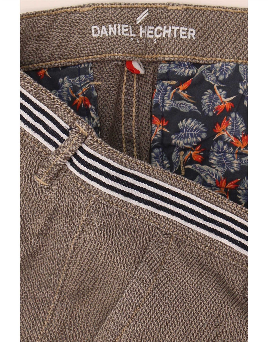 Daniel Hechter Herren Chinoshorts W35 Große graue Baumwolle