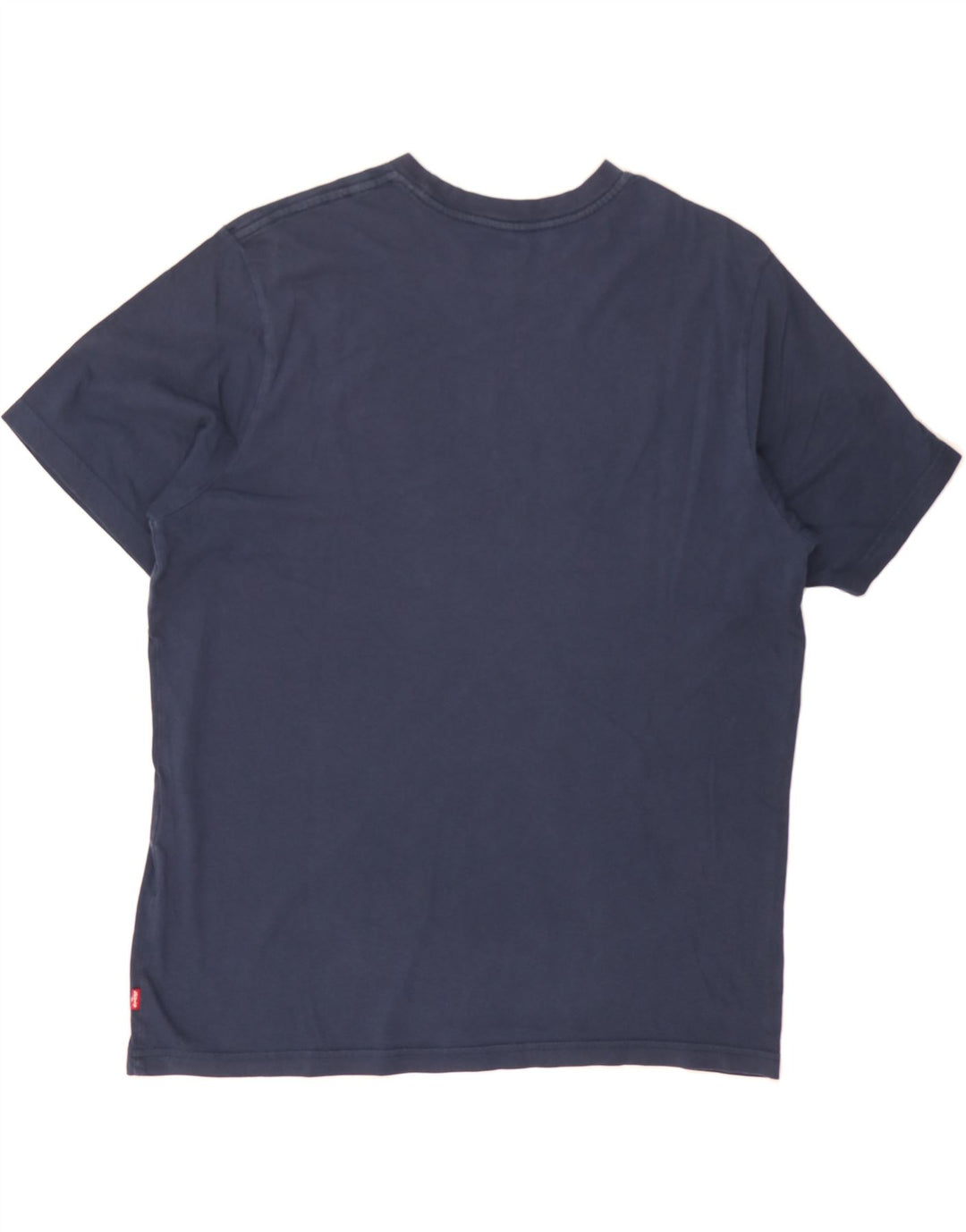 LEVI'S Mens Relaxed Fit Graphic T-Shirt Top Medium Navy Blue Cotton Vintage Levi's and Second-Hand Levi's from Messina Hembry 
